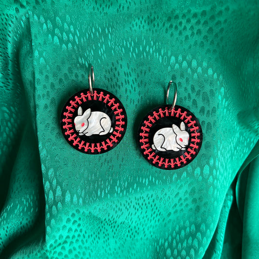 Us rabbit earrings