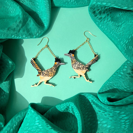 Roadrunner earrings