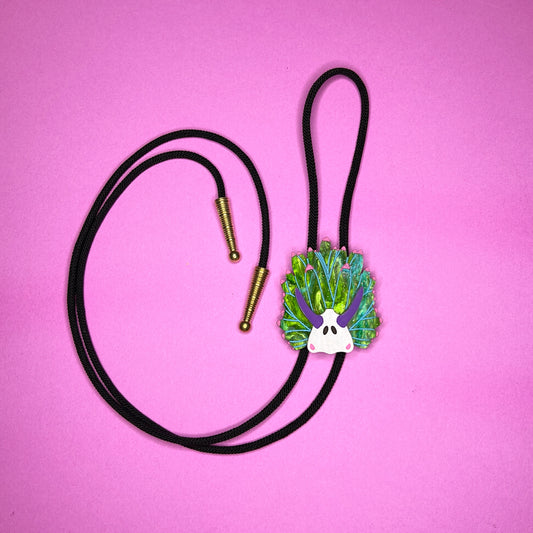 Leaf slug bolo tie