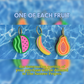 Funky fruit earrings (one of each)