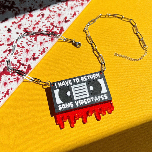 Videotapes necklace