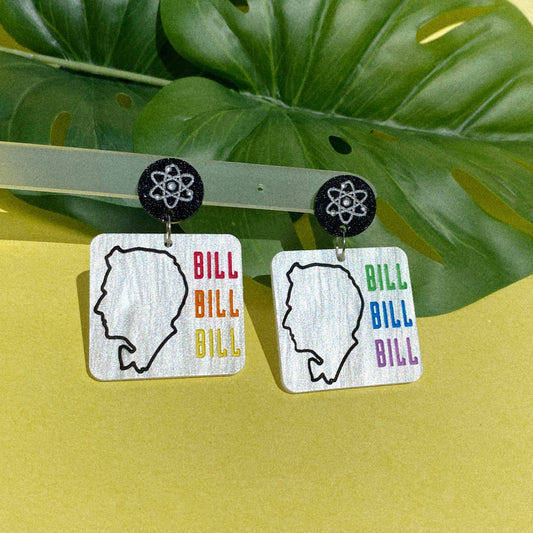 Science dude earrings